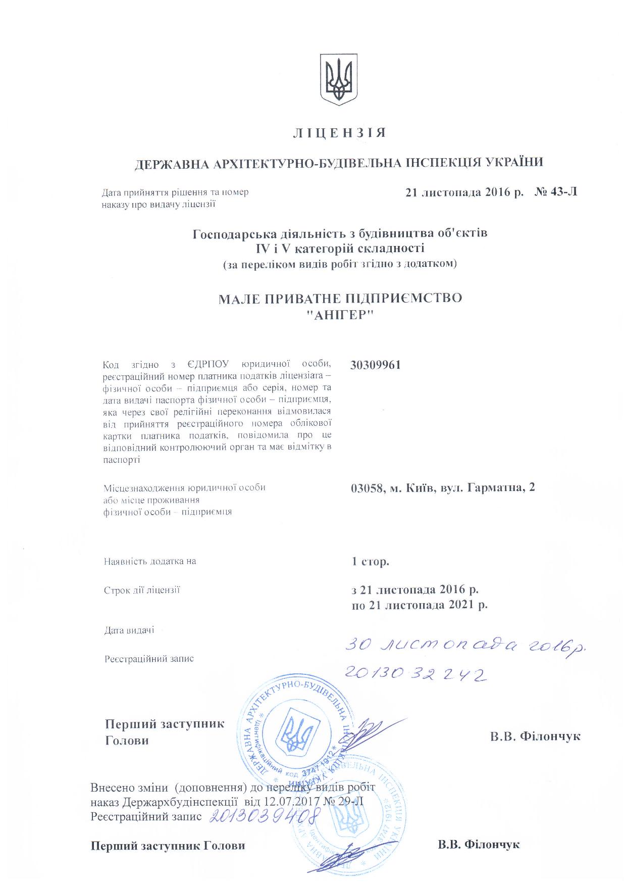 ДАБІ ліцензія